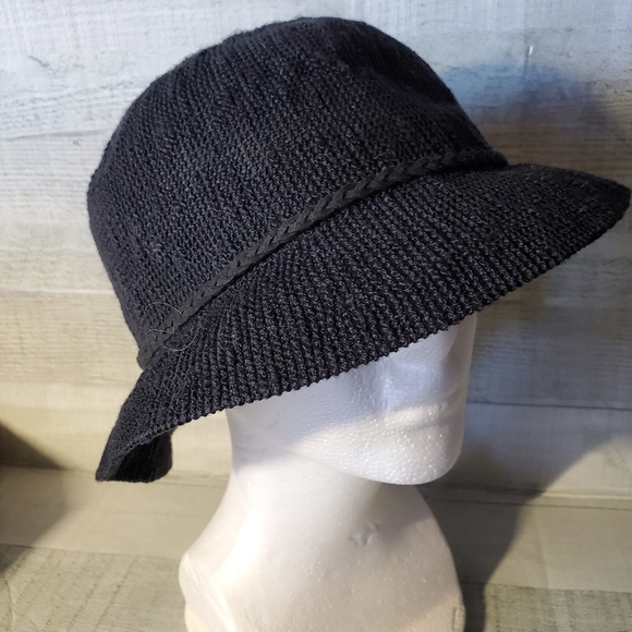 Marcus Adler Black Woven Unlined Bucket Hat - One Size - Picture 6 of 12